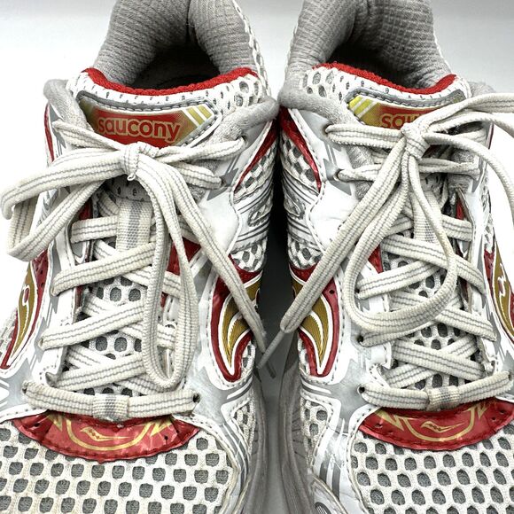 Saucony Women’s Running Shoe US 8 ProGrid Guide 5 10140-3 RED/WHITE/GOLD - Picture 4 of 16